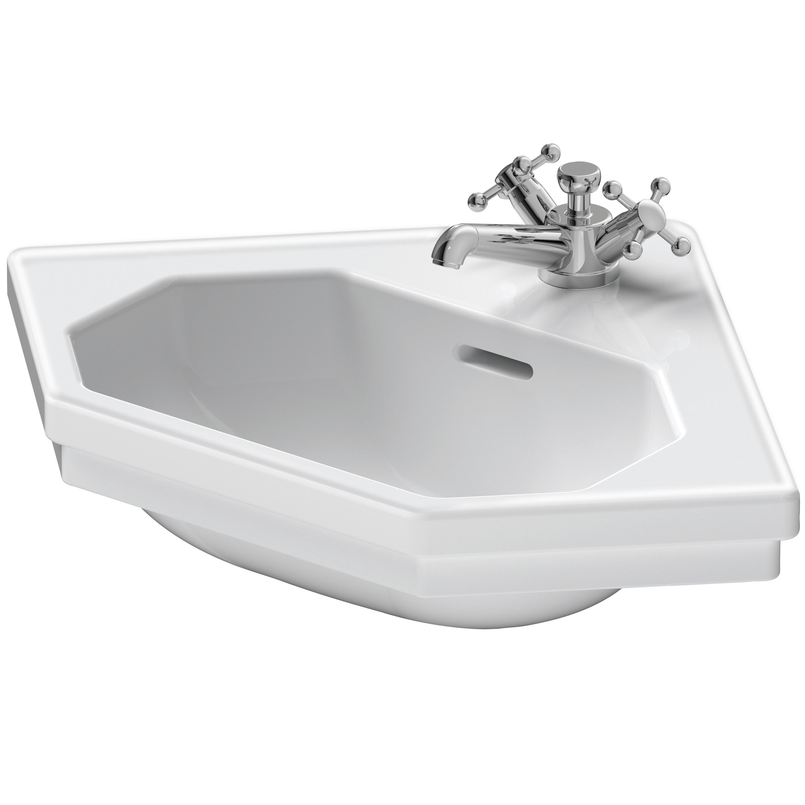 Duravit 0793420000 1930 Series Octagonal Wall Mounted Bathroom Sink ...