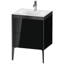 Duravit XV4709OB240P XViu C-Bonded Floorstanding Vanity Kit Black