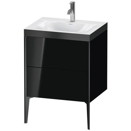 Duravit XV4709OB240P XViu C-Bonded Floorstanding Vanity Kit Black