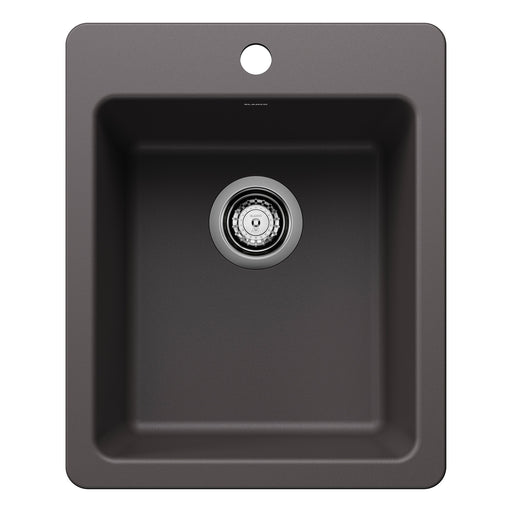 Blanco 443236 Liven SILGRANIT 17" Dual Mount Bar Sink - Cinder
