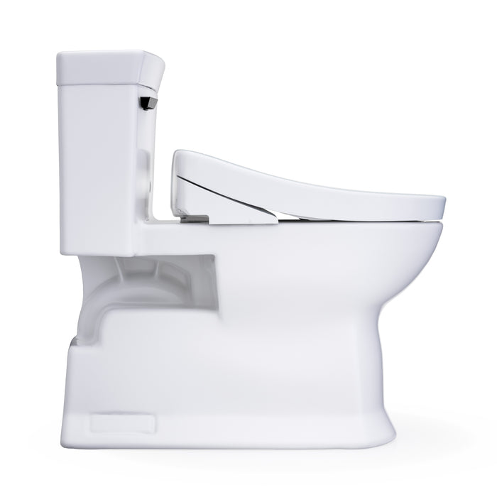 TOTO MW9643446CEFG#01 Washlet+ Soiree Elongated Universal Height Toilet with S5 Bidet Seat, Cotton White