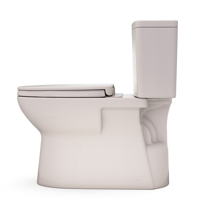 TOTO MS472124CEFG#03 Glaston Two-Piece Elongated 1.28 GPF Universal Height Toilet with Seat, Bone Finish