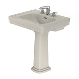 TOTO LPT530.8N#12 Promenade 27-1/2" x 22-1/4" Pedestal Bathroom Sink for 8" Center Faucets, Sedona Beige