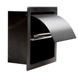 ALFI Brand ABTPP77-BB PVD Brushed Black Stainless Steel Recessed Toilet Paper Holder with Cover