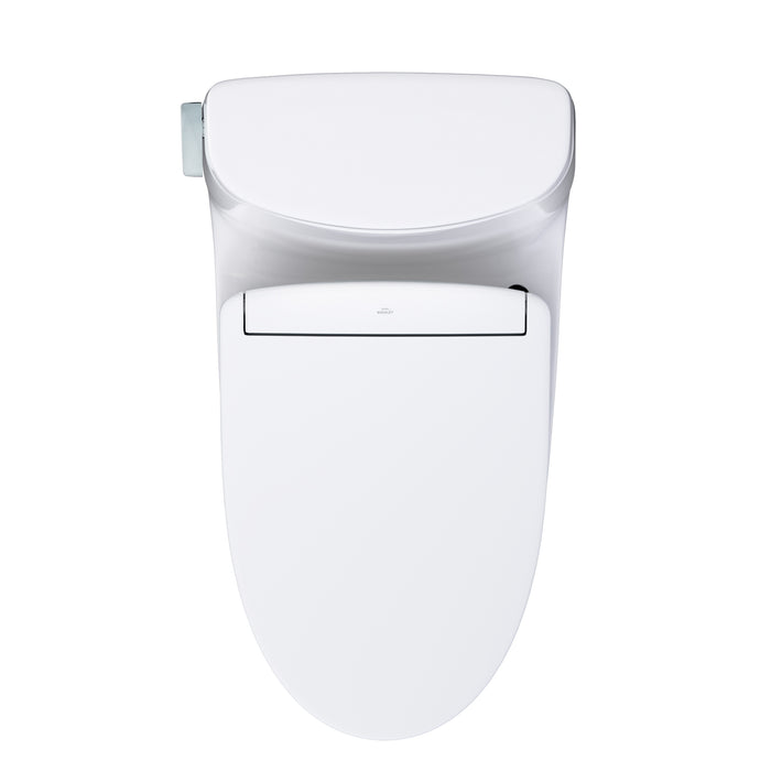 TOTO MW6143446CUFG#01 Carlyle II 1G One-Piece Elongated 1.0 GPF Universal Height Toilet with Washlet+ S5 Bidet Seat