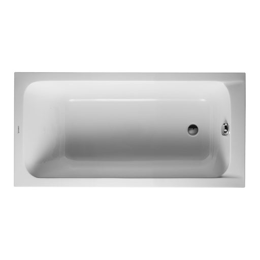 Duravit 700095000000092 D-Code x Drop-in Bathtub with Reversible Drain