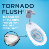 TOTO CT725CUF#01 Commercial Flushometer Floor-Mounted Universal Height Toilet, Elongated, Cotton White