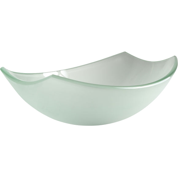 Pendant Series Deco-Glass Vessel Sink in Lustrous Frosted