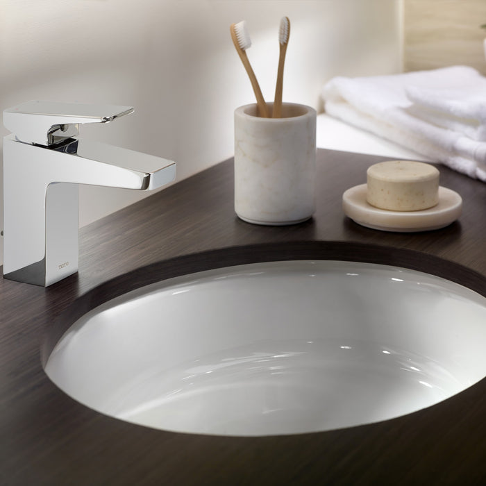TOTO TL370SD12#CP Oberon F Single Handle 1.2 GPM Bathroom Sink Faucet, Polished Chrome