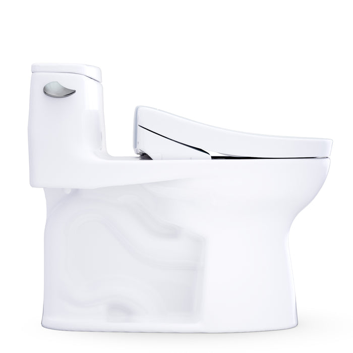 TOTO MW6183446CEFG#01 UltraMax Low Profile WASHLET+ S5 One-Piece Elongated 1.28 GPF Universal Height Toilet