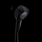 ANZZI SH-AZ067MB Valkyrie Retro-Fit 3-Spray Patterns with 7.48" Wall Mounted Dual Shower Heads in Matte Black