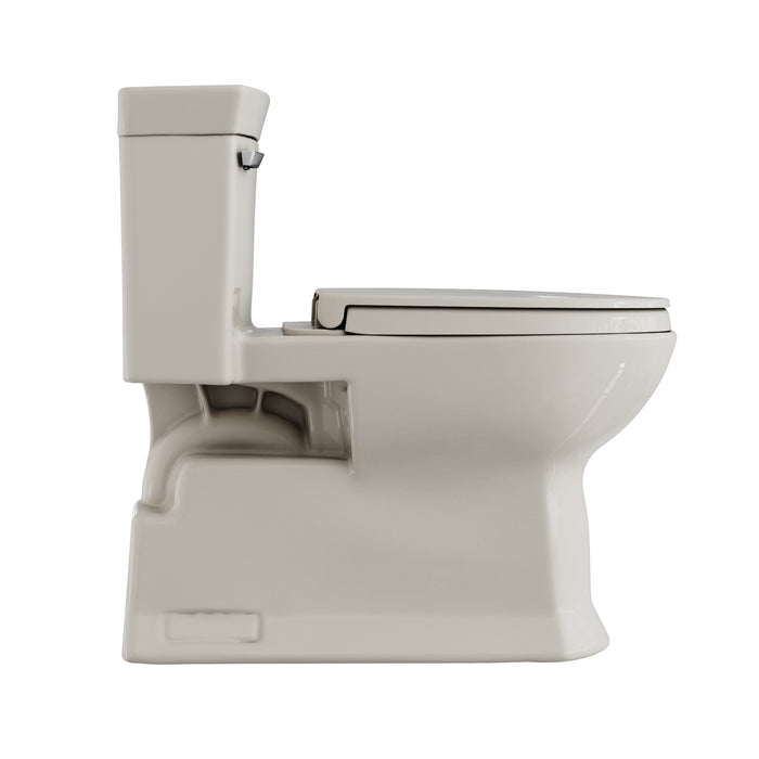 TOTO MS964124CEFG#12 Soiree One Piece Elongated 1.28 GPF Universal Height Skirted Toilet, Sedona Beige