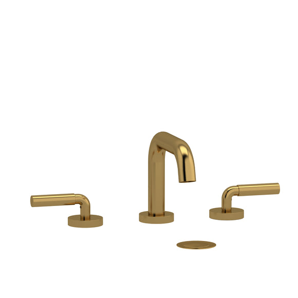 House of Rohl RUSQ08LBG Riu Widespread Bathroom Faucet with U-Spout