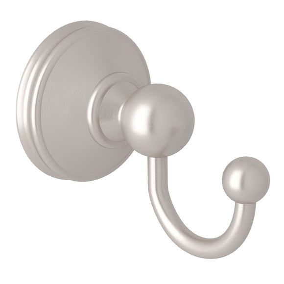 Rohl U.6621STN Perrin and Rowe Georgian Era Wall Mount Single Robe Hook