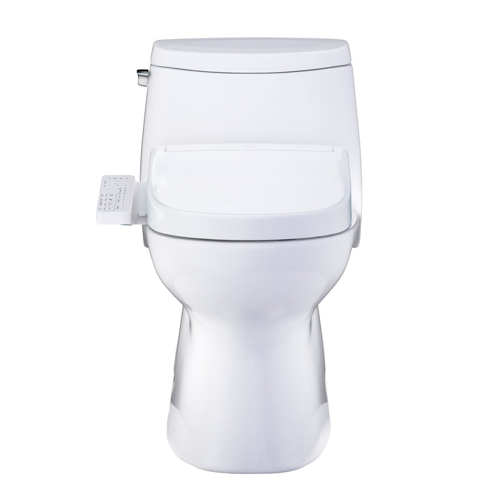 TOTO MW6143346CUFG#01 Carlyle II 1G One-Piece Elongated 1.0 GPF Universal Height Toilet with Washlet+ S2 Bidet Seat
