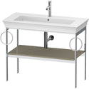 Duravit WT4547BH2H2 White Tulip Floorstanding Metal Console