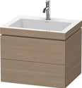 Duravit LC6926O3535 L-Cube C-Bonded Wall-Mount Vanity Kit Oak Terra