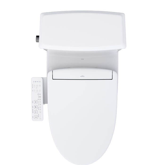 TOTO MW4943346CEMFG#01 Connelly Elongated Dual Flush Universal Height Toilet with Washlet S2 Bidet Seat