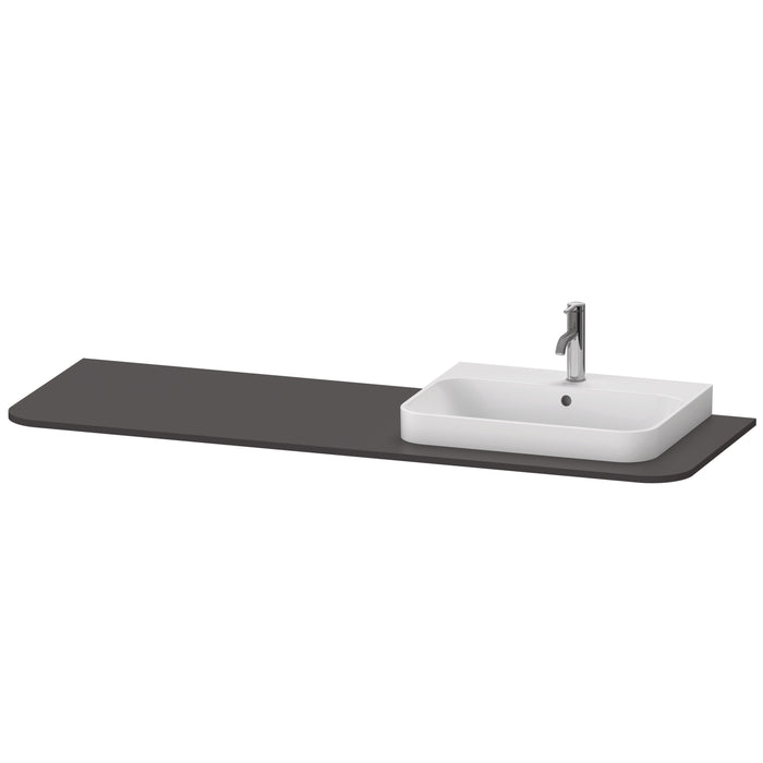 Duravit HP031HR8080 Happy D.2 Plus Console with Sink Cut-Out Graphite