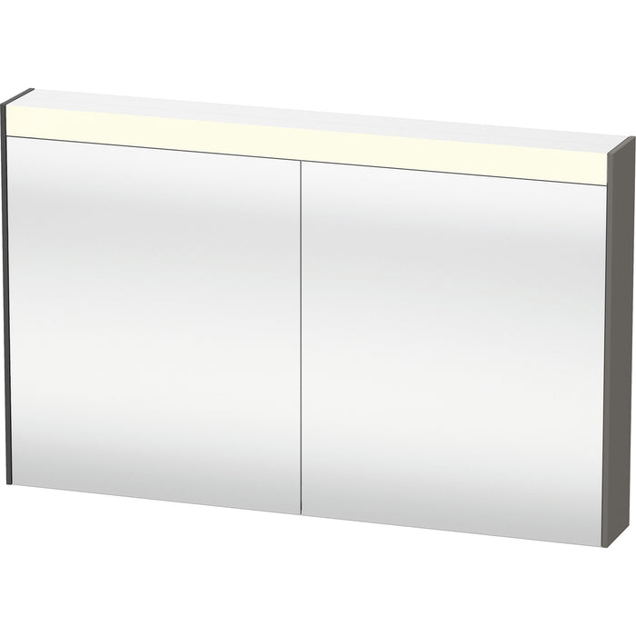 Duravit BR7103049496000 Brioso Mirror Cabinet with Lighting Graphite