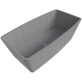 ALFI Brand ABCO71TUB 71" Solid Concrete Rectangular Freestanding Bathtub