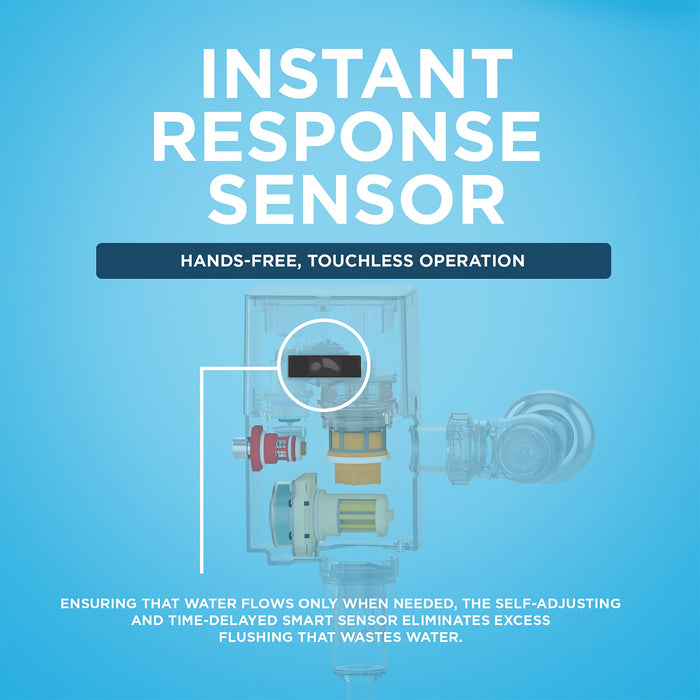 TOTO TET6UB32#CP EcoPower Touchless Toilet Flushometer Valve for Top Spud with 24" Vacuum Breaker Set