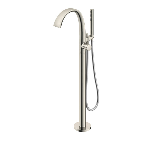 TOTO ZN Single-Handle Freestanding Tub Filler Faucet with 1.75 GPM Handshower, Brushed Nickel - TBP01301U#BN