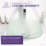 ANZZI LS-AZ8125 Victor Series Deco-Glass Vessel Sink in Lustrous Frosted Finish