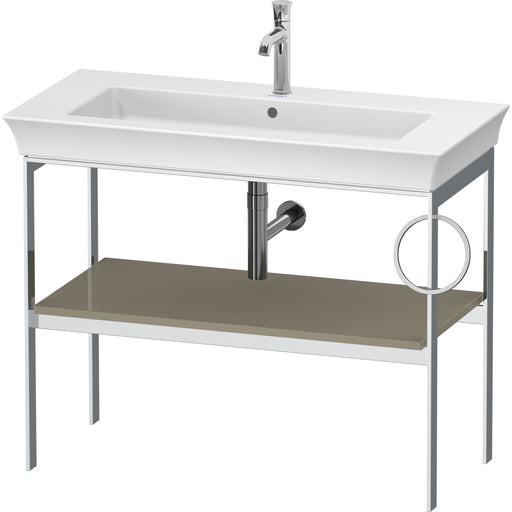 Duravit WT4544RH2H2 White Tulip Floorstanding Metal Console Stone Gray High Gloss