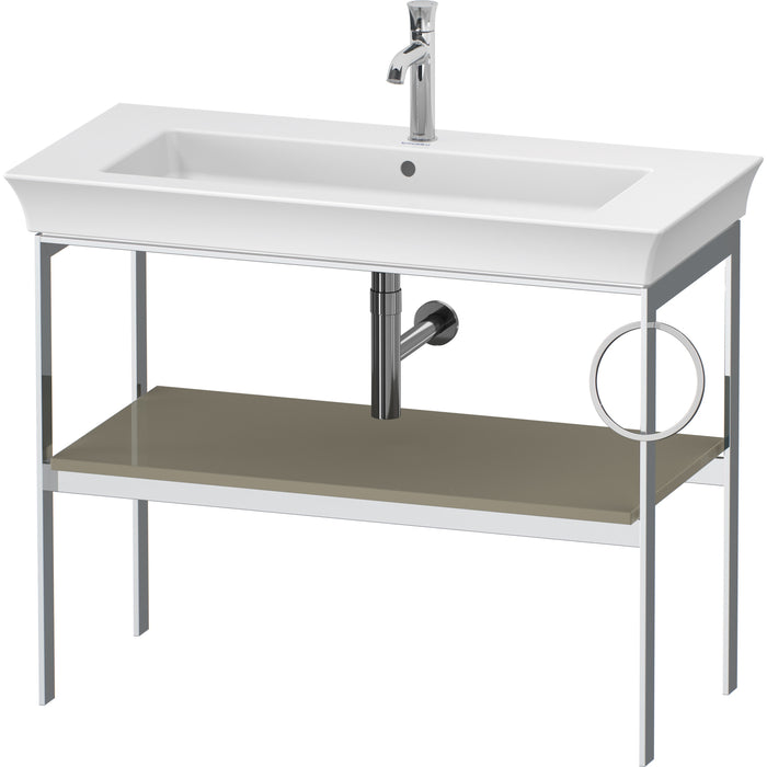 Duravit WT4544RH2H2 White Tulip Floorstanding Metal Console Stone Gray High Gloss