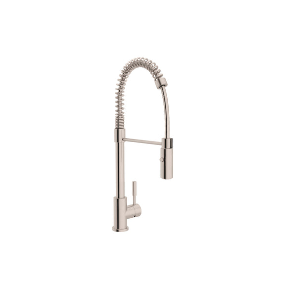 House of Rohl R7521SB Lux Side Handle Brushed Stainless Steel Pro Pulldown Kitchen Faucet