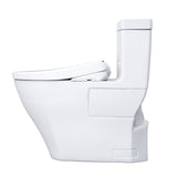 TOTO MW6244736CEFG#01 WASHLET+ Legato One-Piece Toilet and WASHLET S7A Bidet Seat, Cotton White