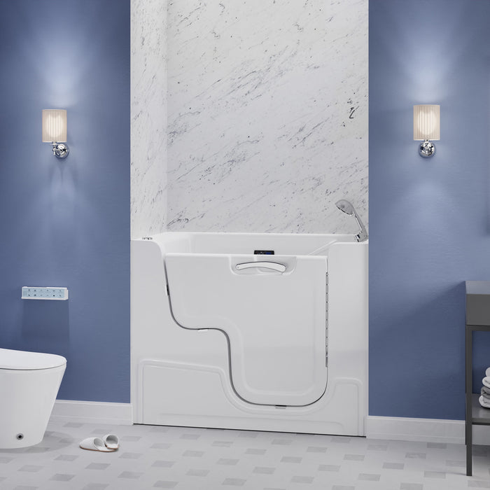 ANZZI 2953WCRWD Right Drain Fully Loaded Wheelchair Access Walk-in Tub with Air and Whirlpool Jets Hot Tub