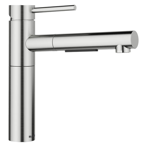 Blanco 527559 Alta II Low Arc Pull-Out Dual-Spray Kitchen Faucet - PVD Steel