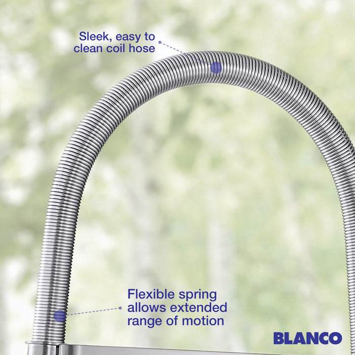 Blanco 442676 Rivana Semi-Pro Pull-Down Dual-Spray Kitchen Faucet - PVD Steel