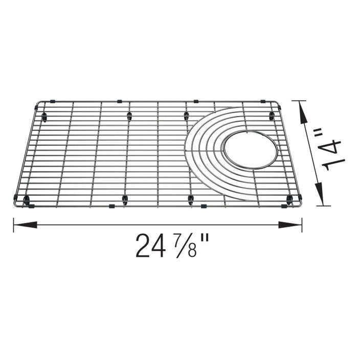 Blanco 443344 Stainless Steel Sink Grid for Inteos 30" Workstation Sink