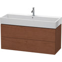 Duravit LC627901313 L-Cube Wall-Mount Vanity Unit American Walnut