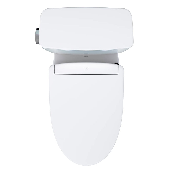 TOTO MW7763446CSG#01 Drake Washlet+ Elongated 1.6 GPF Regular Height Toilet with S5 Bidet Seat, Cotton White