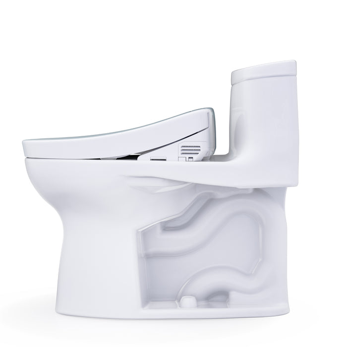 TOTO MW6343346CEFG#01 Supreme II One-Piece Elongated Universal Height Toilet with Washlet+ S2 Bidet Seat