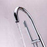 ANZZI FS-AZ0047CH Coral Series 2-Handle Freestanding Claw Foot Tub Faucet with Hand Shower in Polished Chrome