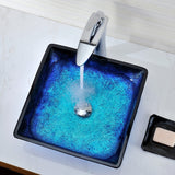 ANZZI LS-AZ056 Viace Series Deco-Glass Vessel Sink in Blazing Blue