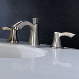 ANZZI L-AZ015BN Sonata Series 8" Widespread 2-Handle Mid-Arc Bathroom Faucet in Brushed Nickel