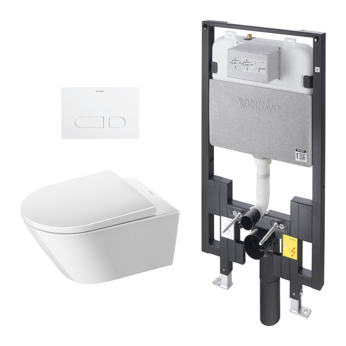 Duravit WD7022001091 D-Neo GPF Round Wall Mounted Toilet