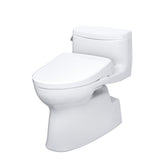 TOTO MW6444736CEFG#01 WASHLET+ Carolina II One-Piece Toilet and WASHLET+ S7 Bidet Seat, Cotton White