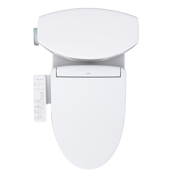 TOTO MW4743346CUFG#01 Vespin II 1G Elongated 1.0 GPF Universal Height Toilet with Washlet+ S2 Bidet Seat