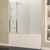 Galleon 48 in. x 58 in. Frameless Tub Door in Polished Chrome