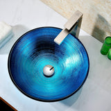 ANZZI LS-AZ8099 Taba Series Deco-Glass Vessel Sink in Lustrous Blue