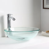 ANZZI LS-AZ087 Etude Series Vessel Sink in Lustrous Clear