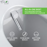 ANZZI TL-AZEB105B Dive Smart Electric Bidet Toilet Seat with Remote Control