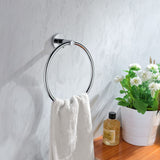 ANZZI AC-AZ005 Caster Series Towel Ring in Polished Chrome